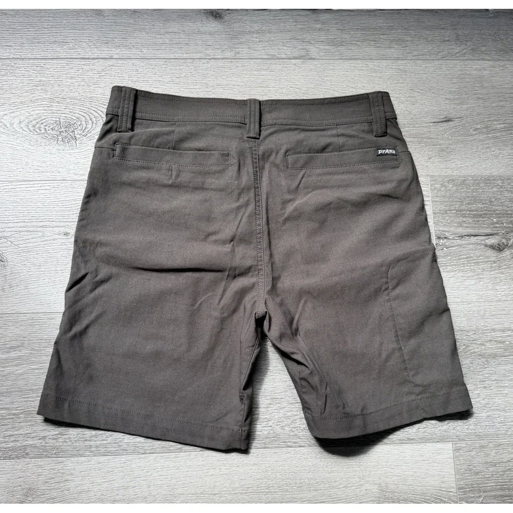 prAna Shorts Mens 30W Gray Stretch Hiking Outdoor Casual Lightweight - Picture 2 of 6